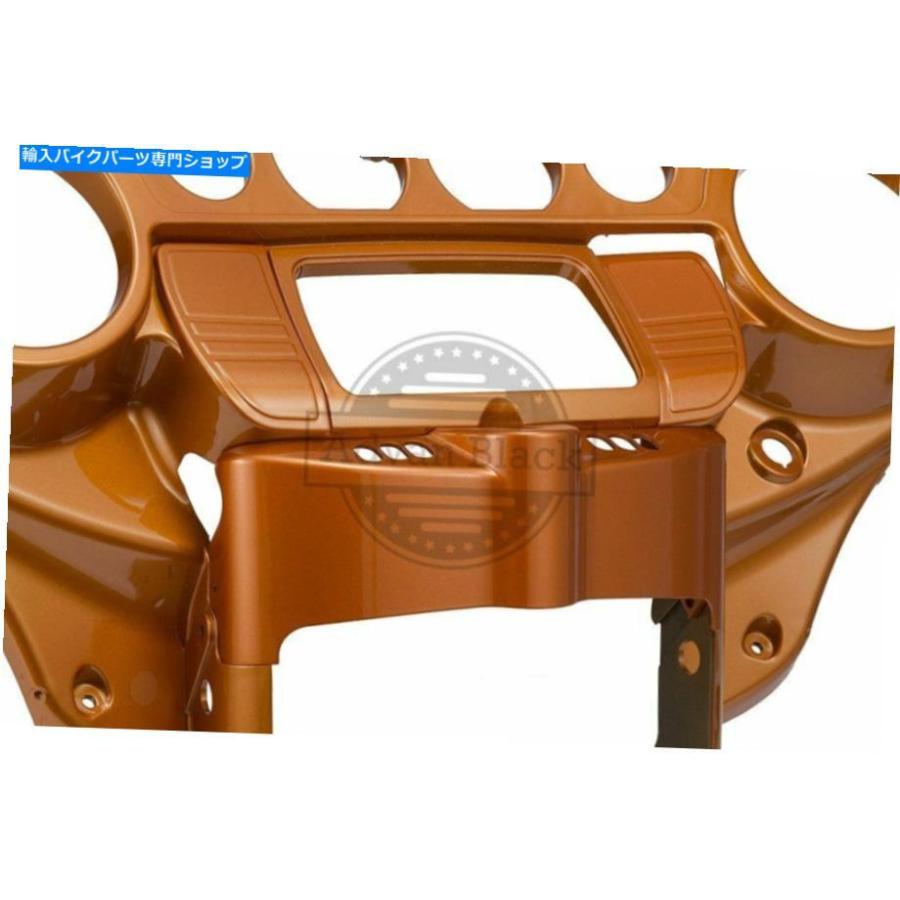 Inner Fairing アンバーウイスキーバットウィングインナースピードメーターフェアリングフィットハーリーストリートエレクトロ2014+ Amber Whiskey Ba_2