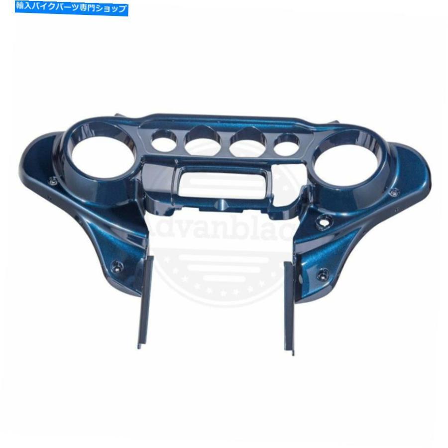 Inner Fairing ビッグブルーパールバットウィングインナースピードメーターカウルフェアリングキャップ2014-18ハーレーツーリング Big Blue Pearl Bat_2