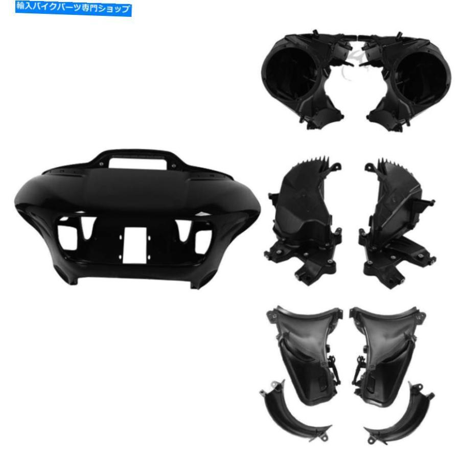 Inner Fairing ハーレーロードグライド15-20 19のためのABSアウターインナーフェアリングスピーカーボックスエアダクトフィット ABS Outer Inner Fair