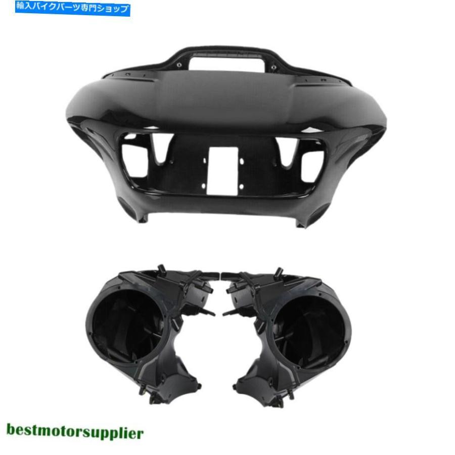 Inner Fairing インナーアウトヘッドライトフェアリングスピーカーカバーハーレーロードグライド15-20のためのフィット Inner Out Headlight Fairing_1