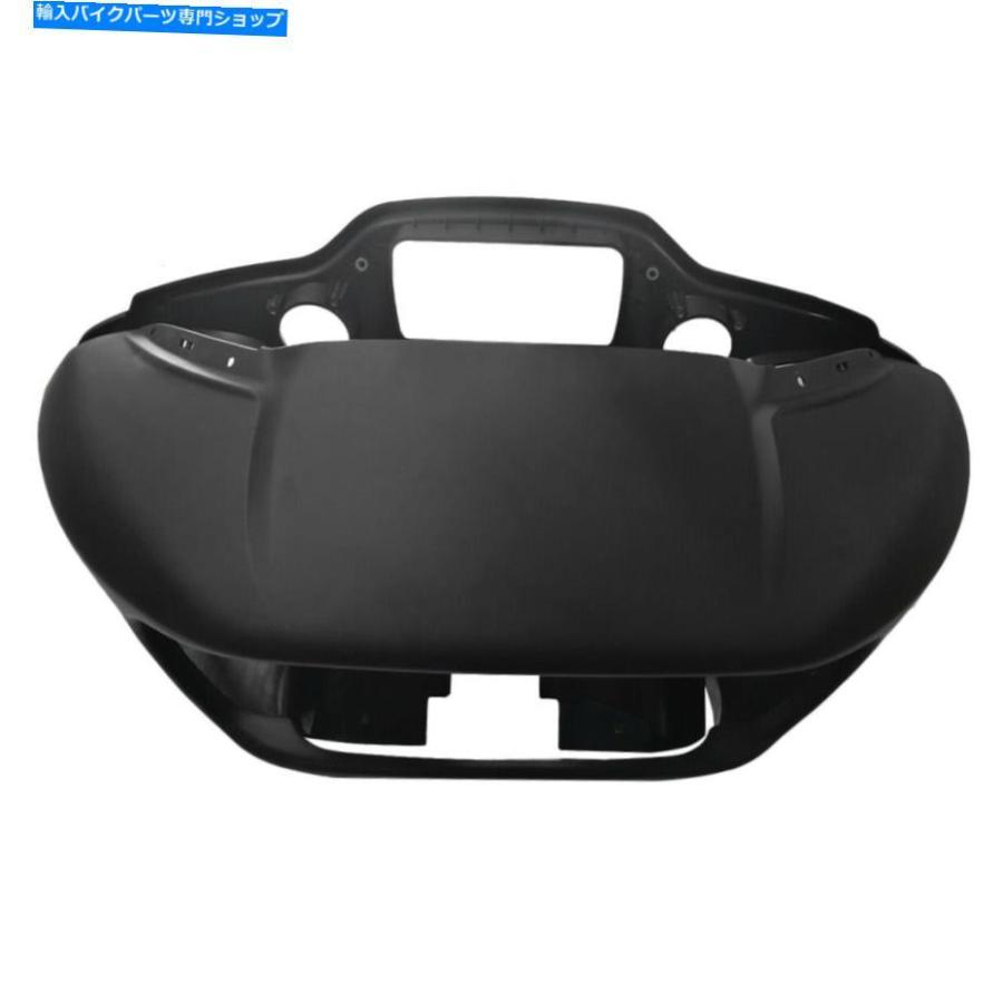 Inner Fairing Harley Road 2015-2019 ABSのためのフラットブラック塗られた正面の外側のカウル Flat Black Painted Front Fairing Inner Outer Cowlの画像