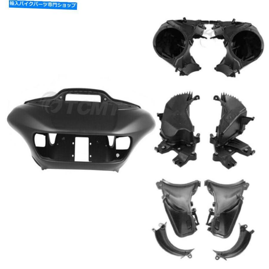 Inner Fairing ハーレーロードグライド15+のための外側のフェアリングスピーカーの収納グローブボックスのエアダクト Outer Inner Fairing Speaker St