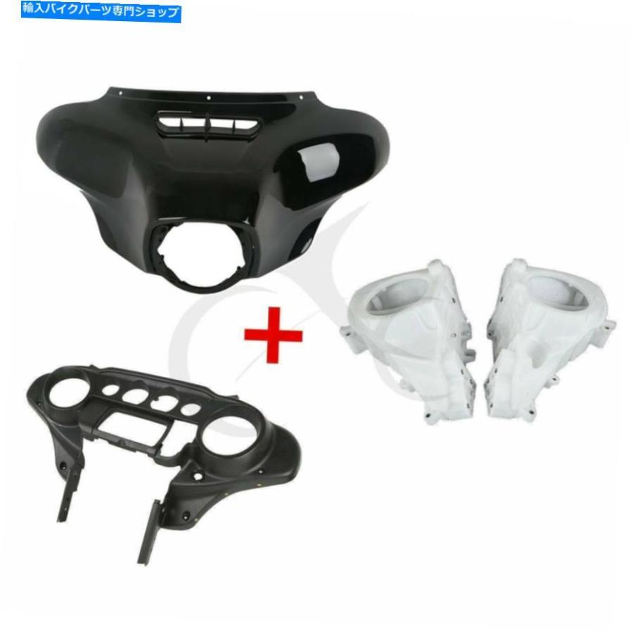 Inner Fairing インナーアウターバットウィングフェアリングスピーカーカバーはハーレーエレクトログライド14-20 19のためのフィット Inner Outer Batの画像