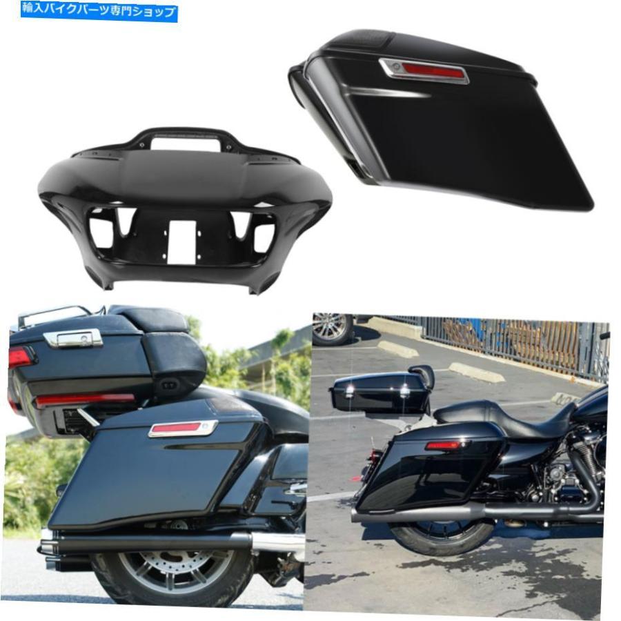 Inner Fairing インナー外のフェアリングサドルバッグハーレーロードグライドFltrx 15-21 2018 CVO Inner Outer Fairing Saddlebags Fit For Harley R