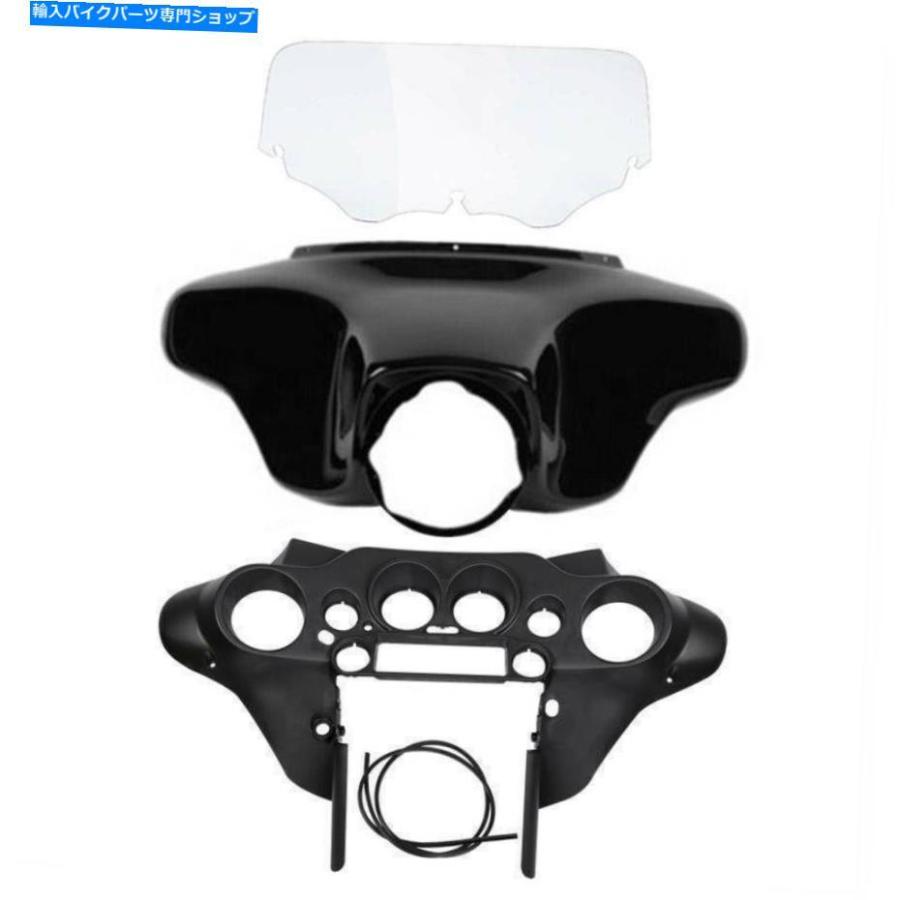 Inner Fairing インナーアウターバットウィングフェアリング8 ''ハーリーツーリングストリートグライド96-13のためのウィンドスクリーン Inner Outer