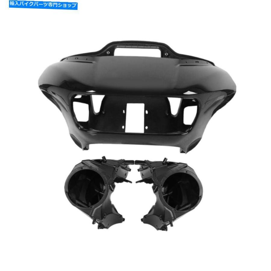 Inner Fairing ハーレーロードグライドフロート15-2021のための内側の外側のヘッドライトフェアリングスピーカーカバー Inner Outer Headlight Fairin
