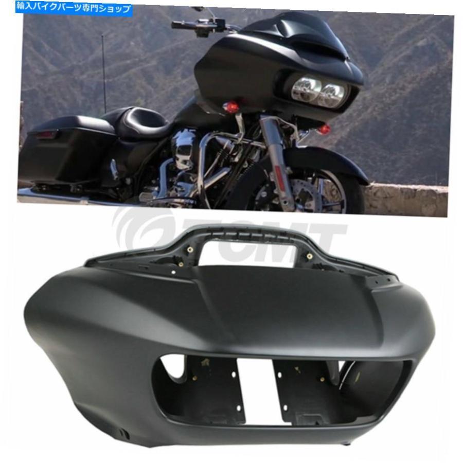 Inner Fairing マットブラックインナー＆アウターヘッドライトフェアリングフィットハーレーロードグライド2015-2021 Matte Black Inner \u0026 Outer Headの画像