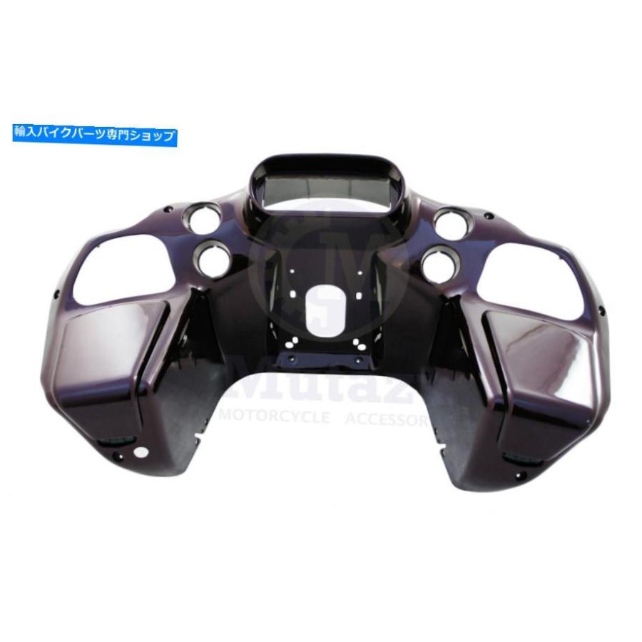 Inner Fairing MutazuブラックチェリーインナーフロントフェアリングフィットハーレーロードグライドFLTR 98-13 Mutazu Black Cherry Inner Front Fai