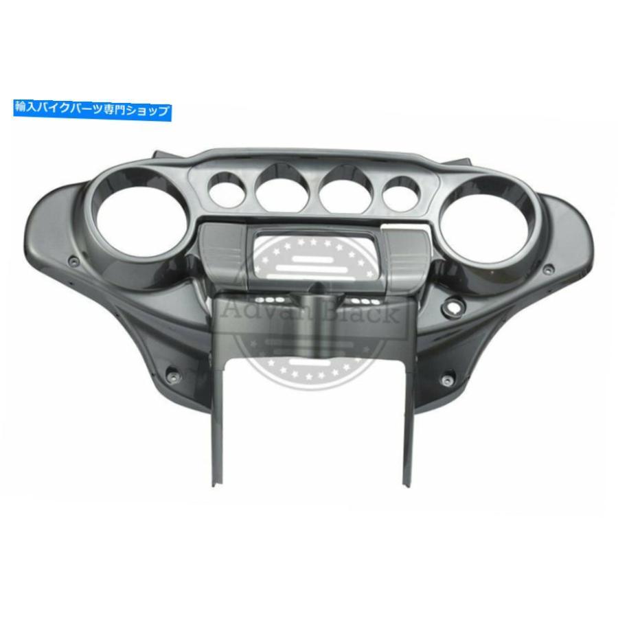 Inner Fairing 14-2018ハーレーツーリングのためのカウルフェアリングの木炭パールバットウィングインナースピードメーターフェアリング Charcoal Pea_1