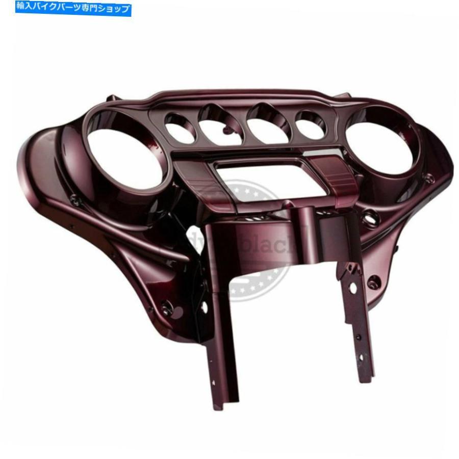 Inner Fairing 神秘的な赤いサングローバットウィングインナースピードメーターカウルフェアリング14+ハーレーツーリング Mysterious Red Sunglo Batw