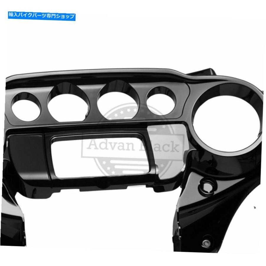 Inner Fairing バットウィングインナースピードメーターカウルフェアリングビビッドブラックハーリーHDツーリング14-2019 Batwing Inner Speedometerの画像