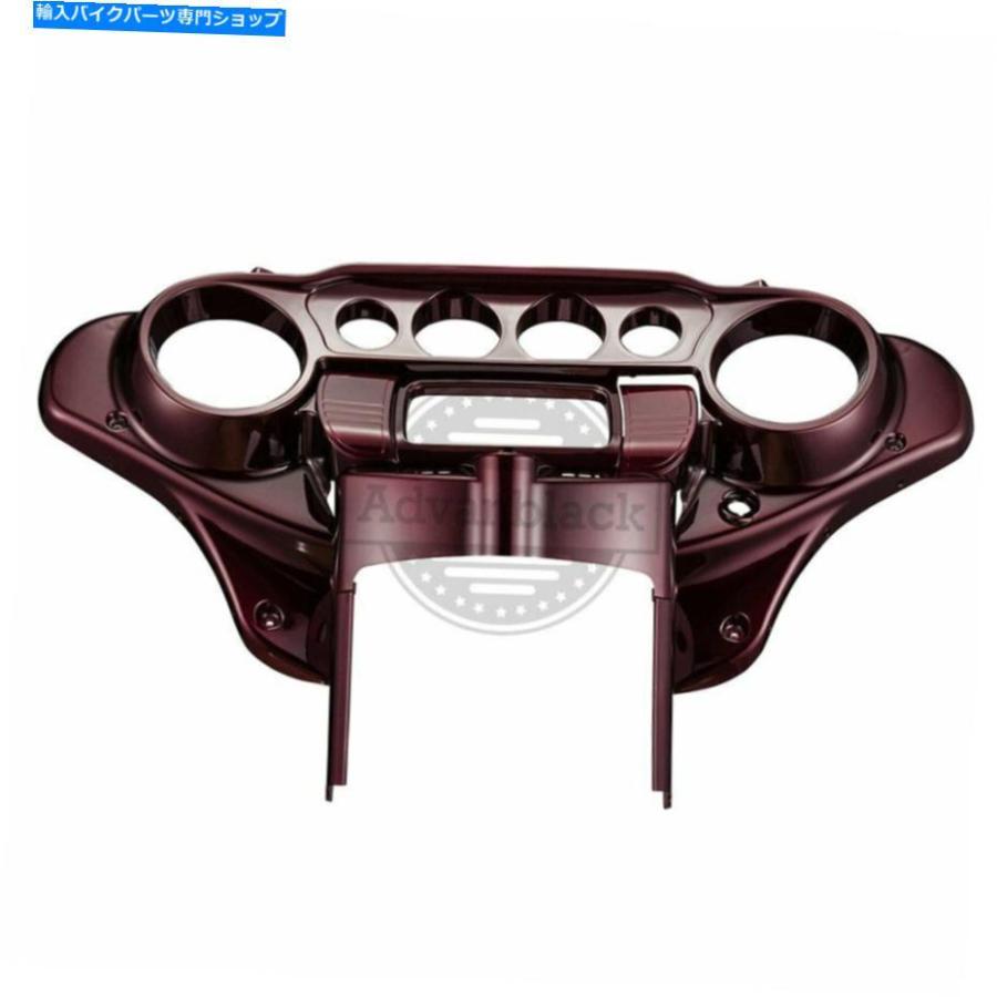 Inner Fairing 神秘的な赤いサングローバットウィングインナースピードメーターカウルフェアリング14+ハーレーツーリング Mysterious Red Sunglo Batw_1
