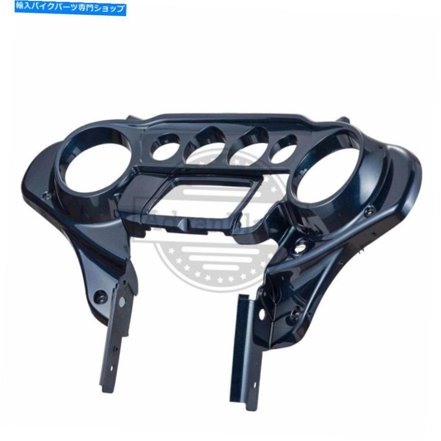 Inner Fairing 14-2018ハーレーツーリングのためのビッグブルーパールバットウィングインナースピードメーターカウルフェアリング Big Blue Pearl Bat_1