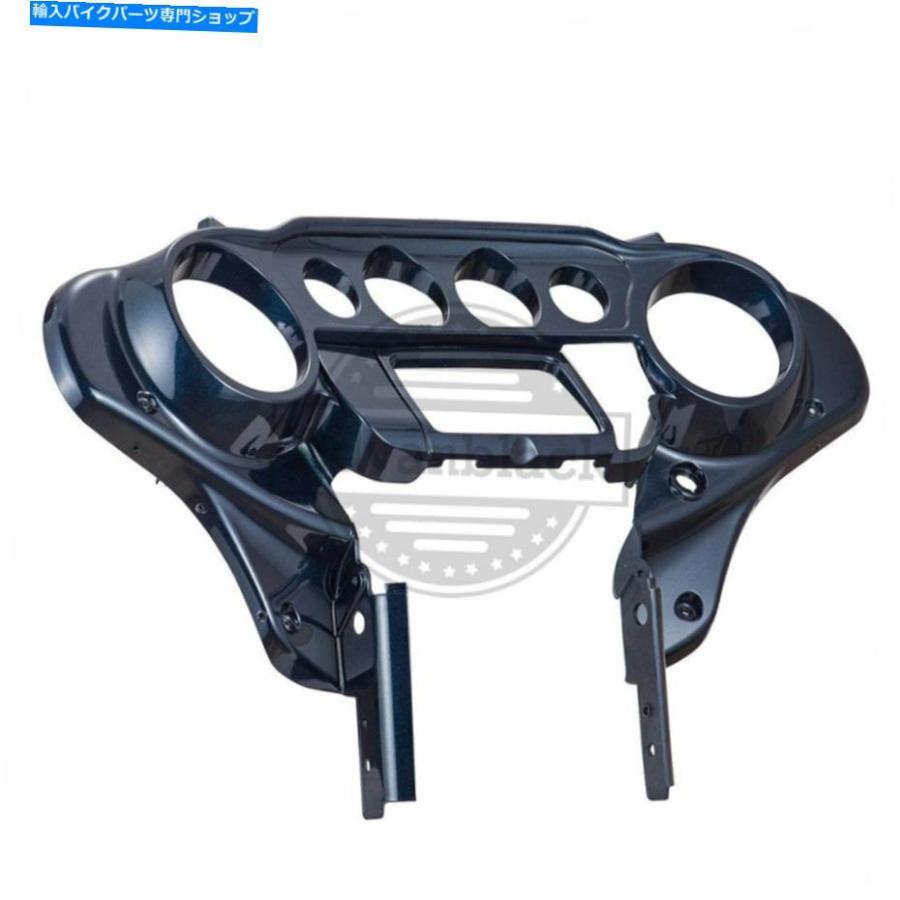 Inner Fairing 14-2018ハーレーツーリングのためのビッグブルーパールバットウィングインナースピードメーターカウルフェアリング Big Blue Pearl Bat_2