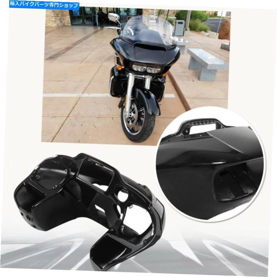 Inner Fairing 鮮やか/マットブラックインナー＆アウターフェアリング、ハーレーツーリングロードグライド2015-2020 Vivid/Matte Black Inner \u0026 Outerの画像