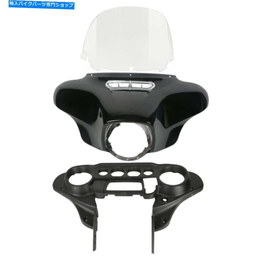 Inner Fairing ハーレーストリートエレクトラグライド14-2020のためのインナーアウターフェアリングクリアフロントガラスフィット Inner Outer Fairin