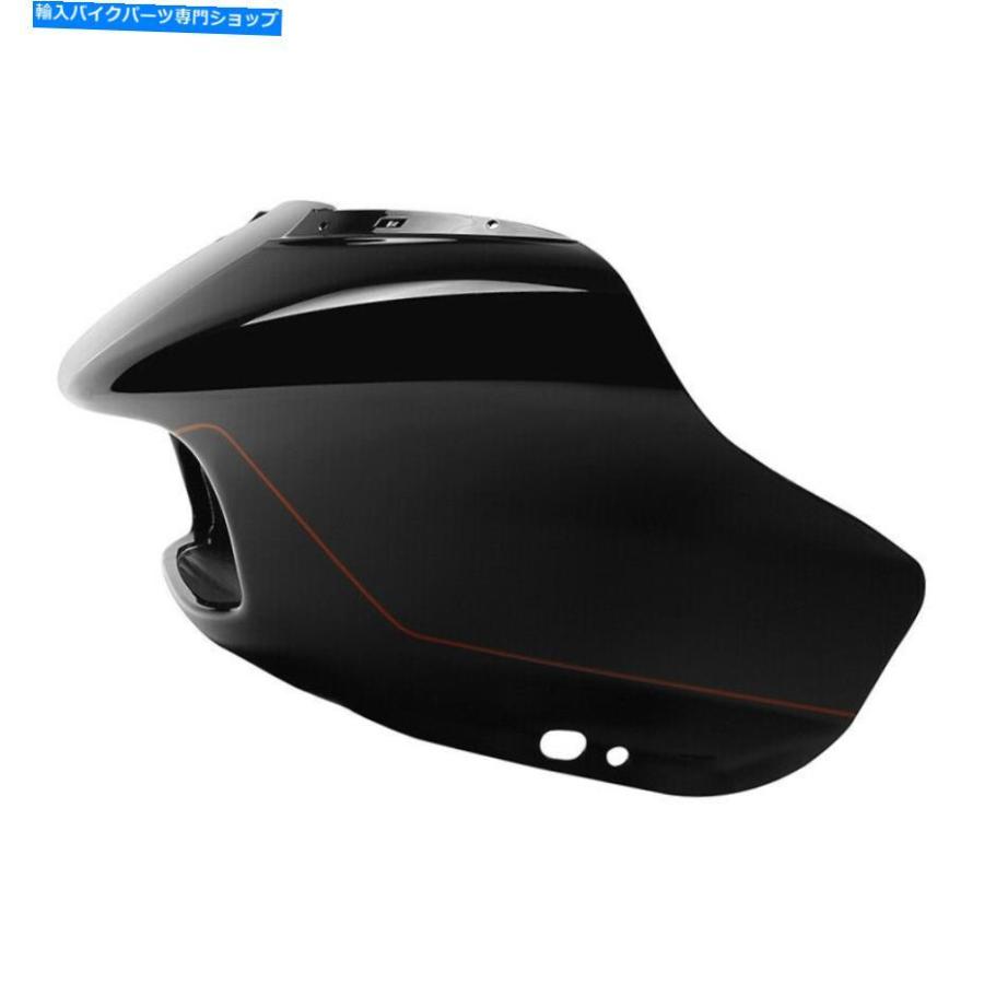 Inner Fairing 外側の内側のフェアリンググローブボックスのドアの上にフィットするロードグライド18黒い地球鮮やかな黒 Outer Inner Fairing Glove B_1