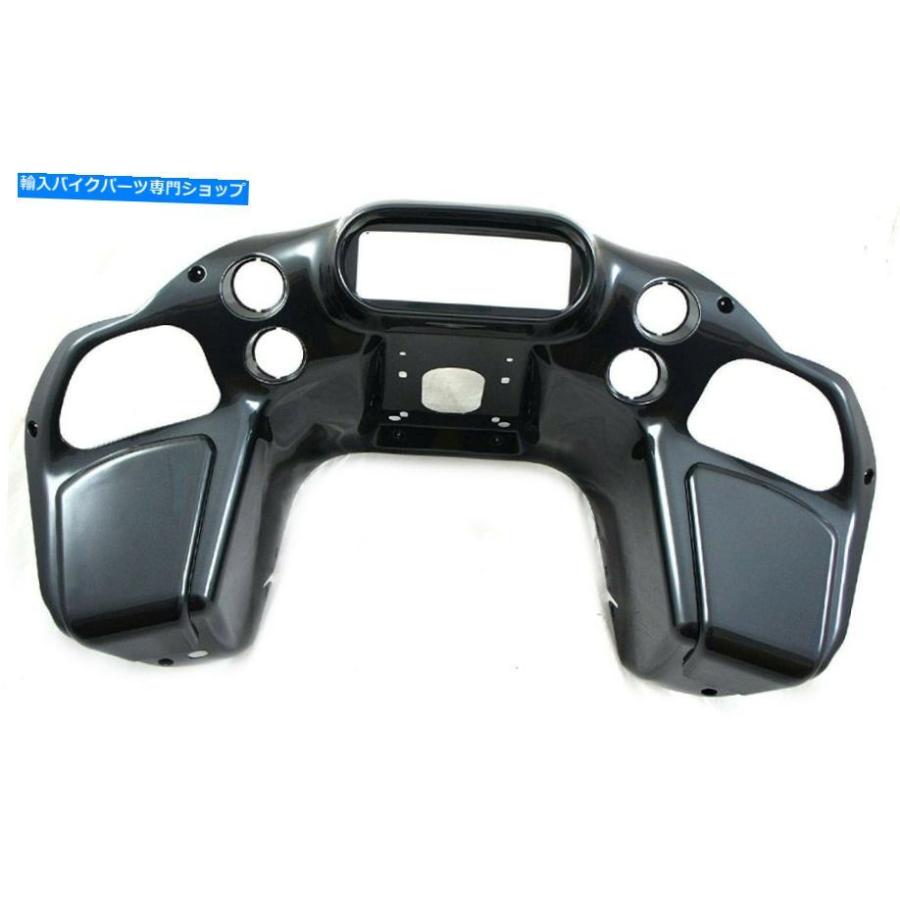 Inner Fairing Mutazuブラックパールインナーフロントフェアリングフィット1998-2013ハーレーロードグライドフロー Mutazu Black Pearl Inner Front F