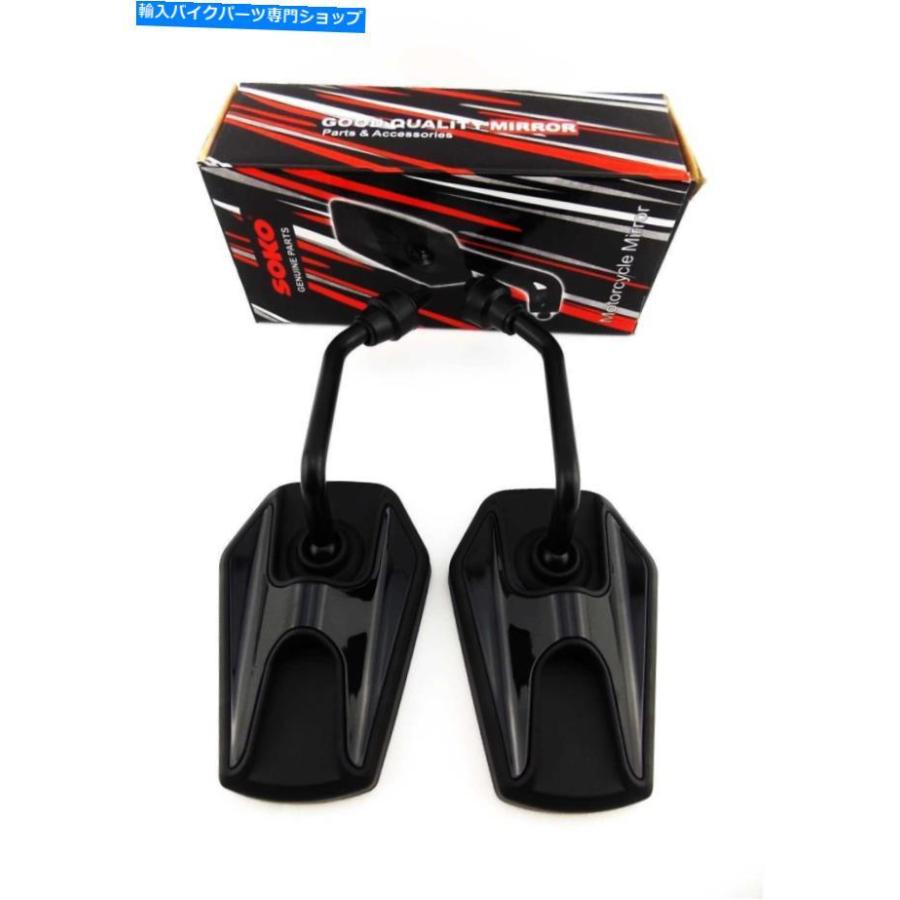 Mirror 川崎KLR650 8715ブラックヘックスソコミラー KAWASAKI KLR650 8715 BLACK HEX SOKO
