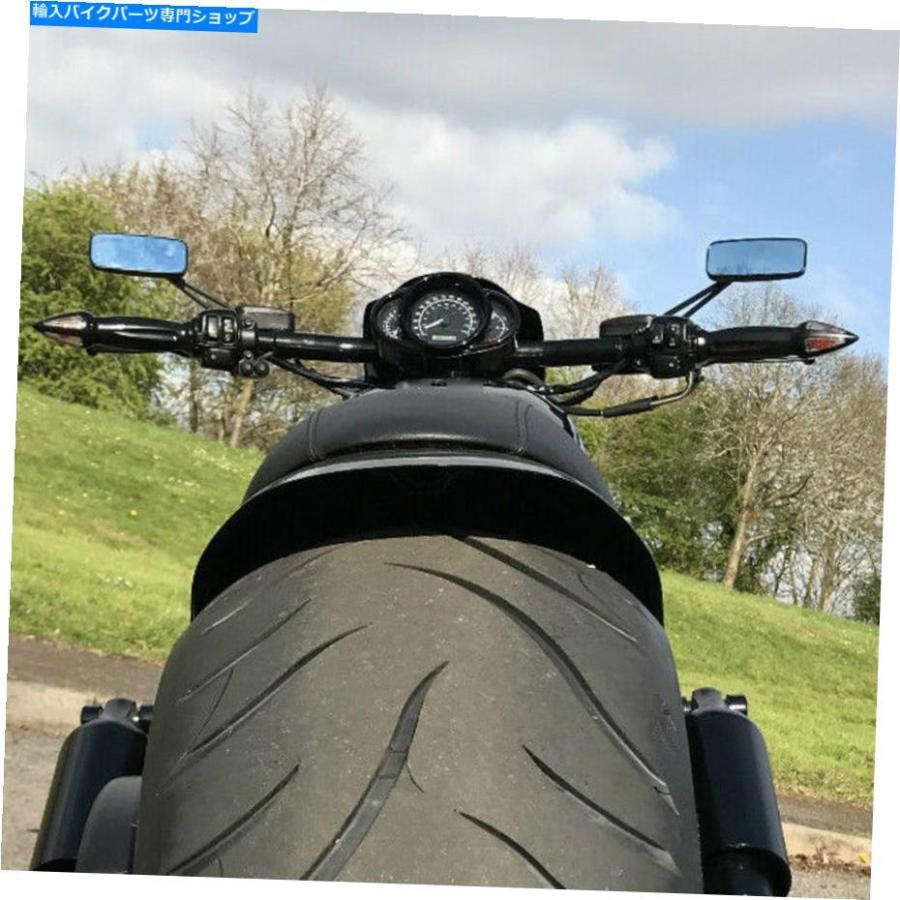 Mirror ハーレーVロッドブレイクアウトナイトトレイン用長方形黒