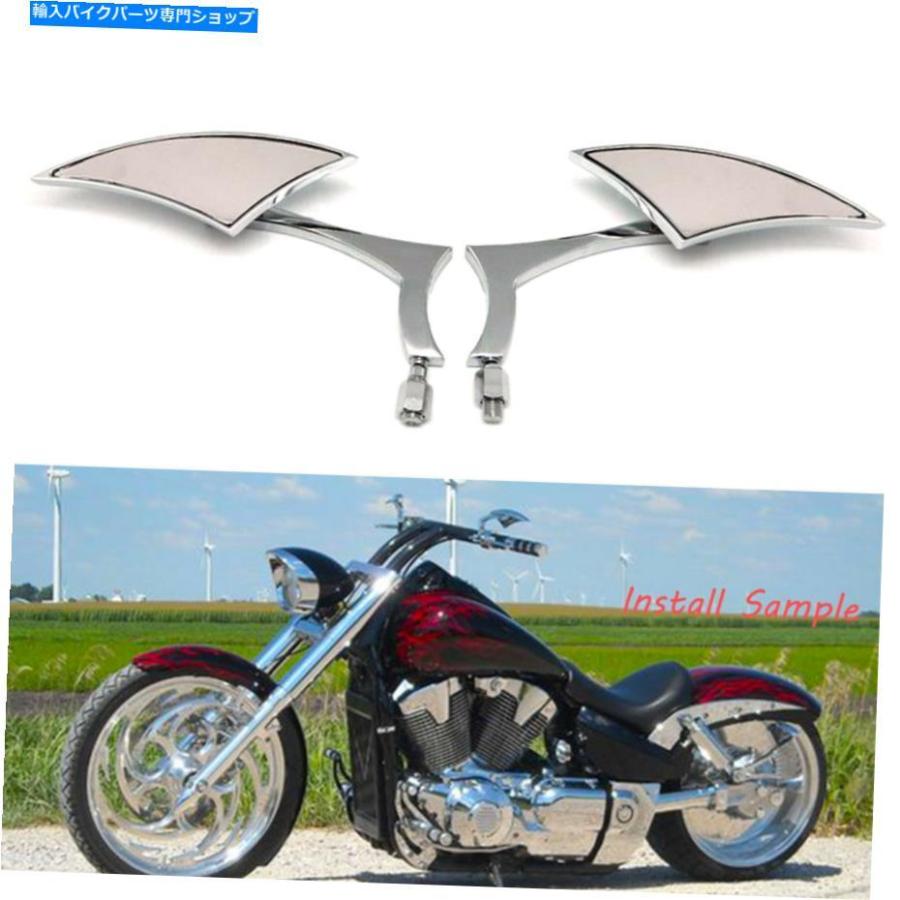 Mirror Honda Fury VT13CX VT1300CXオートバイクロームブレード
