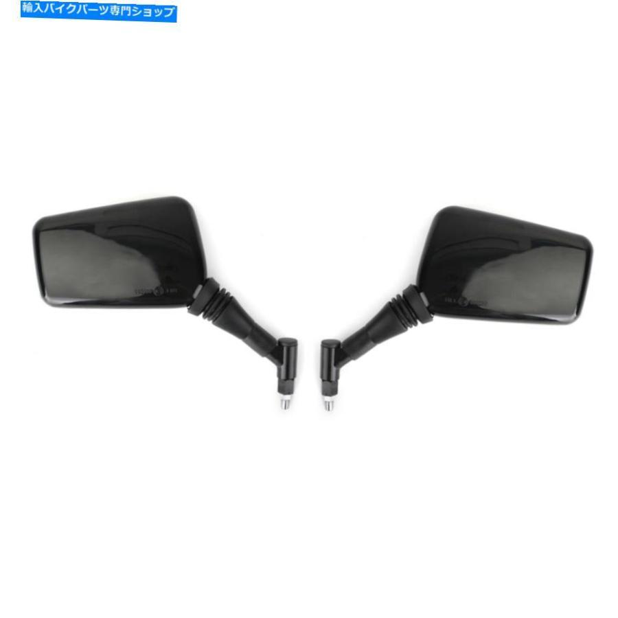 PAIR MIRRORS NEW Black Left Right Mirror 8MM 10MM For Motorcycle Motorbike SA