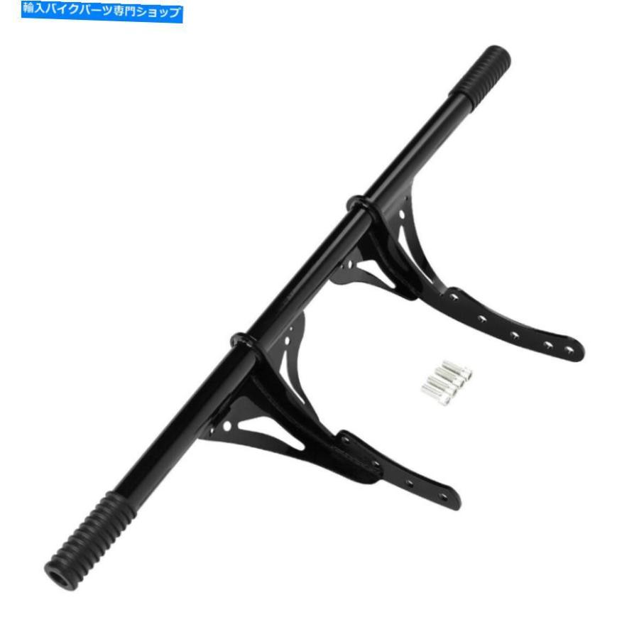 Engine Guard ブラックハイウェイフットペグクラッシュバーエンジンガードフィットハーレーストリートボブ2018-2021 Black Highway Footpeg Crash Bar_1