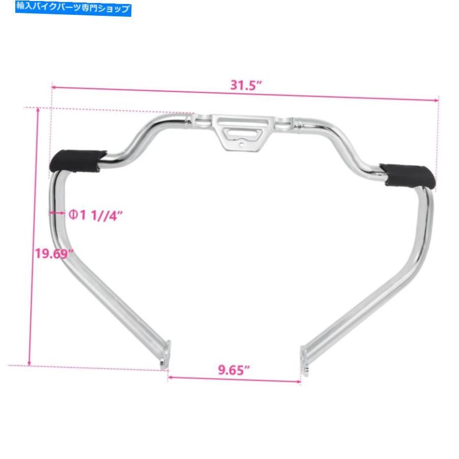 Engine Guard 口ひげエンジンガードクラッシュバーフィットハーレーソフトファットボーイFLFB 2018-2020 Mustache Engine Guard Crash Bar Fit For Ha その他フレーム関連用品-フレーム-バイク