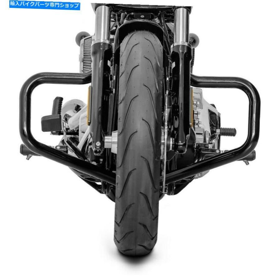 Engine Guard ハーレーソフトスポーツグライド18-21黒いことの目的の発動機かばい立て口ひげ Engine Guard Mustache for Harley Softail Sport Glide 18