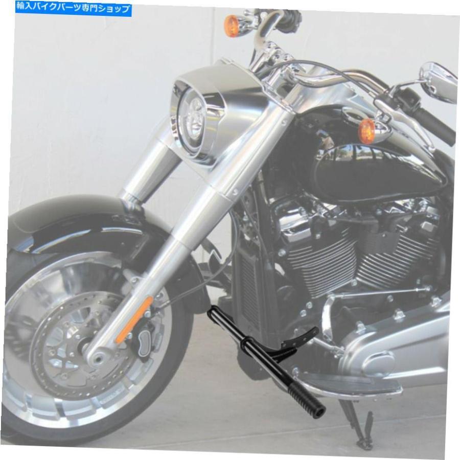 Engine Guard ブラックハイウェイフットペグクラッシュバーエンジンガードフィットハーレーストリートボブ2018-2021 Black Highway Footpeg Crash Bar_2