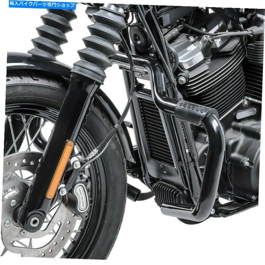 Engine Guard ハーレーソフトストリートボブ18-21ブラック用エンジン