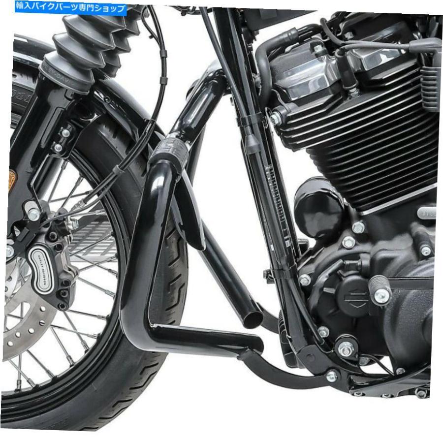 Engine Guard ハーレーソフトストリートボブ18-21ブラック用エンジン