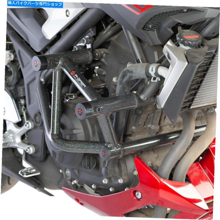 Engine Guard ヤマハMT-03 2016- 2021 R-GAZAストリートクラッシュケージエンジンガードスライダー Yamaha MT-03 2016- 2021 R-Gaza Street Crash Cagの画像