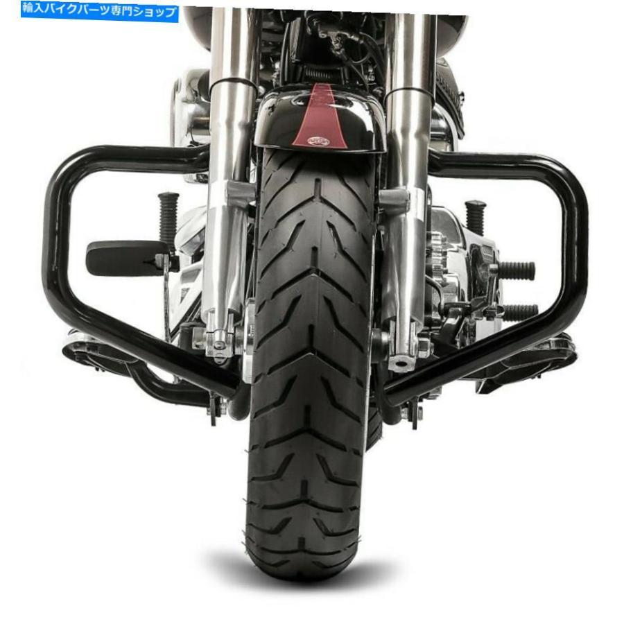 Engine Guard Harley-Davidson Softail 2000-2017ブラックのためのエンジンガード口ひげ Engine Guard Mustache for Harley-Davidson Softail 2000-20