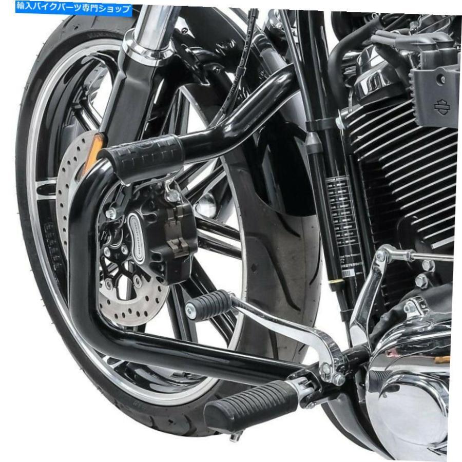 Engine Guard ハーレーソフトローライダー18-20ブラック用エンジンガードマスタッシュII Engine Guard Mustache II for Harley Softail Low Rider 18-の画像