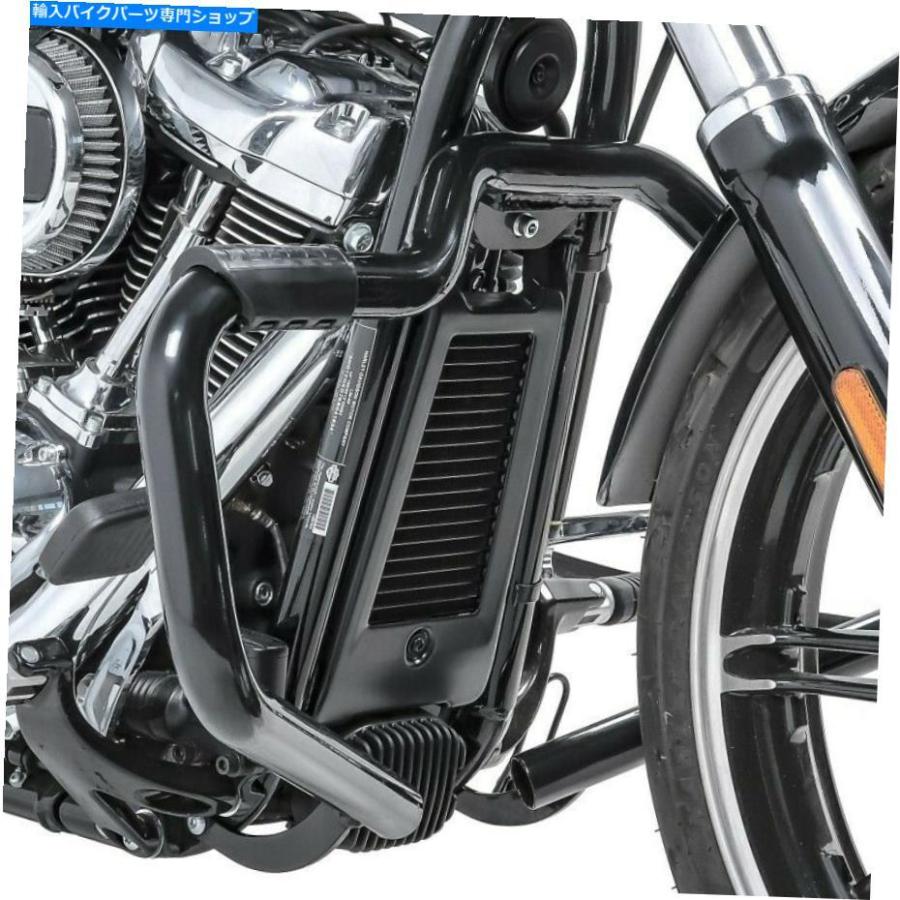 Engine Guard ハーレーソフトローライダー18-20ブラック用エンジンガードマスタッシュII Engine Guard Mustache II for Harley Softail Low Rider 18-の画像