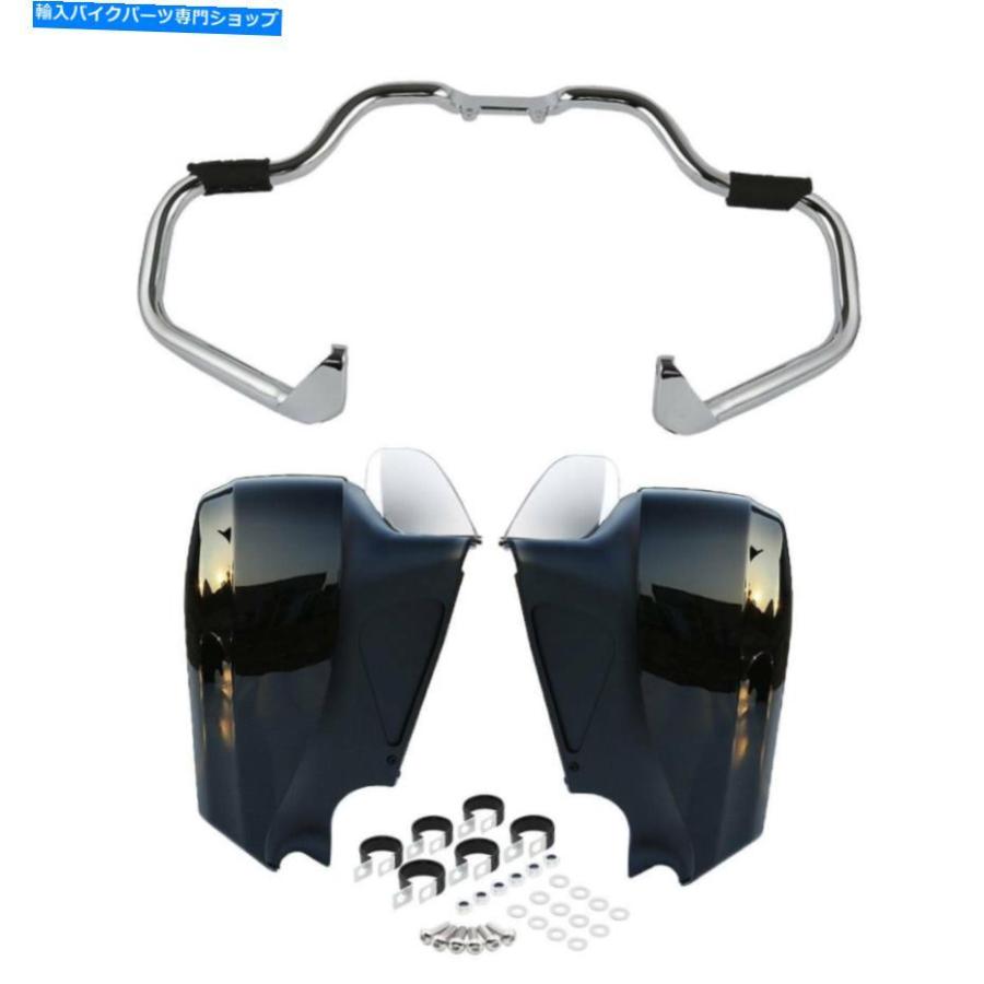 Engine Guard 口ひげエンジンガードバーの小っちゃいフェアリングフィットインド人長ヴィンテージ2014-2019 Mustache Engine Guard Bar Lower Fairing Fit F バイク-車、バイク、自転車-その他フレーム関連用品