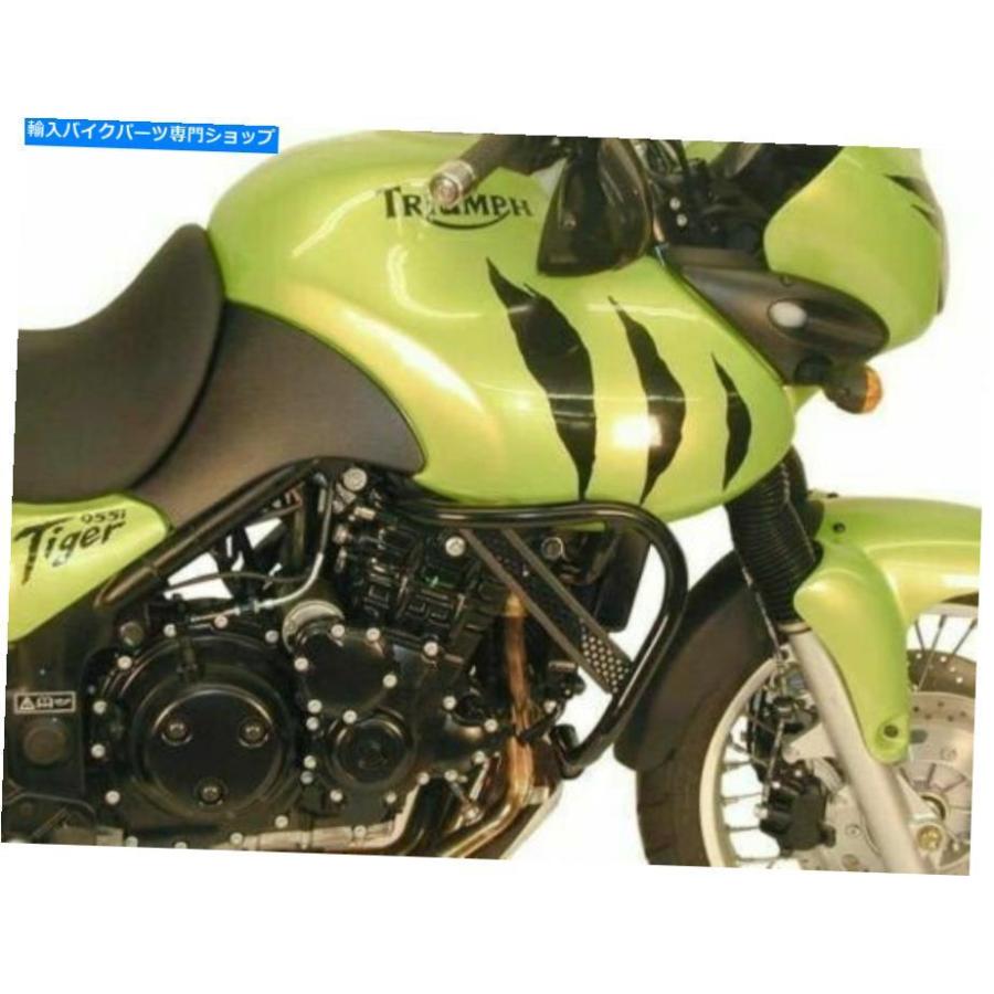 Engine Guard Triumph Tiger 955iエンジンガード - ブラックBY HEPCO and Becker（2001-2006） Triumph Tiger 955i Engine Guard - Black BY HEPCO AN