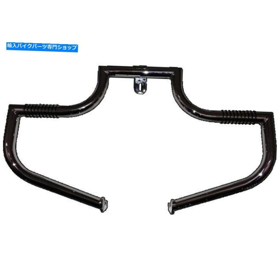Engine Guard リンドビーBL116-1フロントブラックリンバーハイウェイエンジンガードバー18-19ハーレーソフト Lindby BL116-1 Front Black Linbar High
