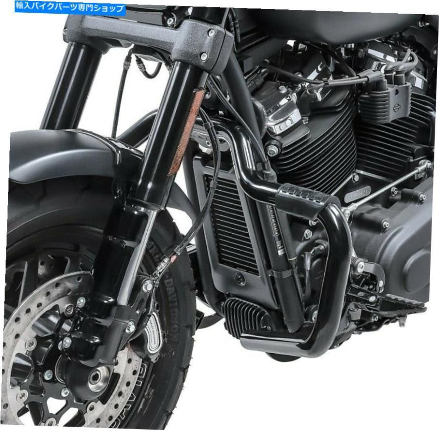 Engine Guard エンジンガードマスタッシュIIハーレーソフト脂肪ボブ114 18-21ブラック Engine Guard Mustache II for Harley Softail Fat Bob 114 18-の画像