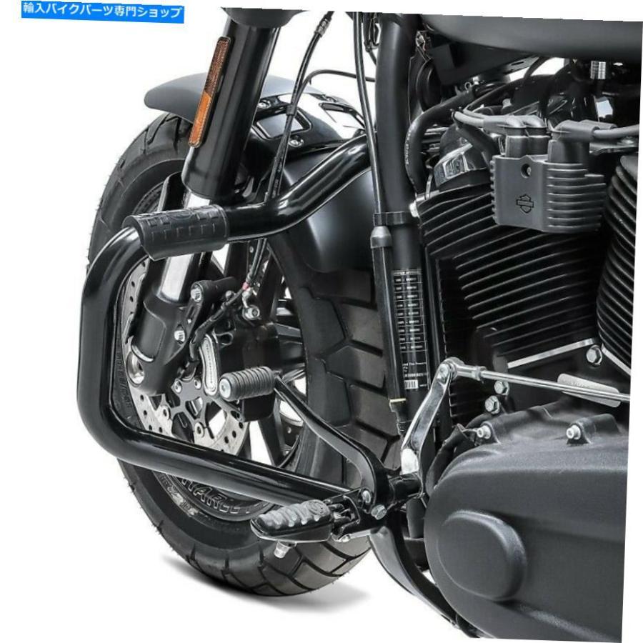 Engine Guard エンジンガードマスタッシュIIハーレーソフト脂肪ボブ114 18-21ブラック Engine Guard Mustache II for Harley Softail Fat Bob 114 18-の画像