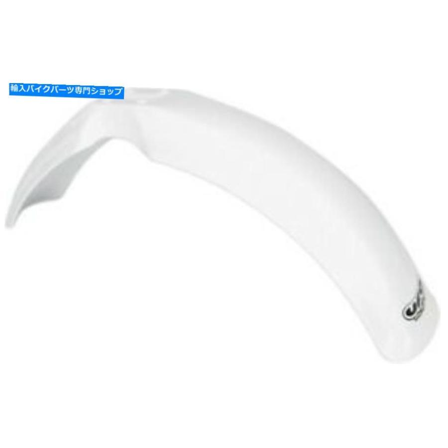 Front Fender ヤマハYZ 125 250 360 490 YA02800046 11-6400のUFOプラスチックフロントフェンダーホワイト UFO Plastics Front Fender White For Yama
