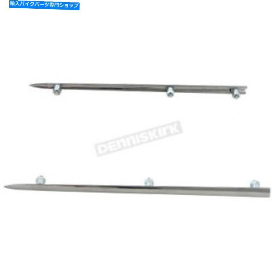 Front Fender Vツイン製造ステンレススチールフロントフェンダーサイドレールトリム - 50-0957 V-Twin Manufacturing Stainless Steel Front Fender S