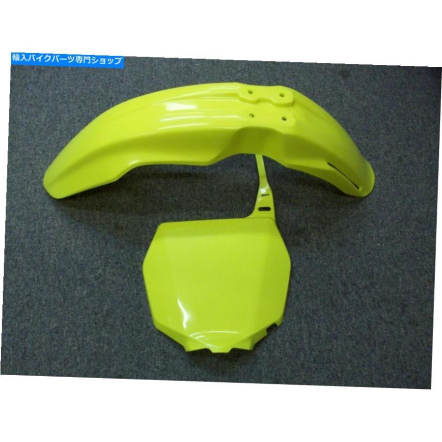 Front Fender スズキRM 125 250 RMZ 250 450 Z250 Z450のためのAcerbisフロントフェンダー+ナンバープレート Acerbis Front Fender + Number Plate Fo