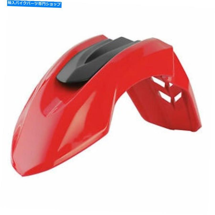 Front Fender Polisport SMラインスーパーモトUFXフローフローオートバイフロントフェンダー - ホンダレッド Polisport SM Line Supermoto UFX Free F