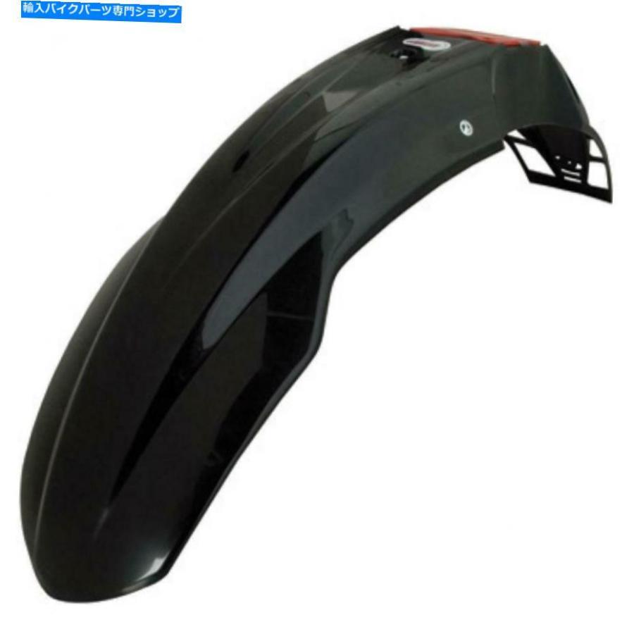 Front Fender Polisport UFXフリーフロントフェンダーブラック - フィット：KTM 625 SXC 2003-2004 Polisport UFX Free Flow Front Fender Black - Fi