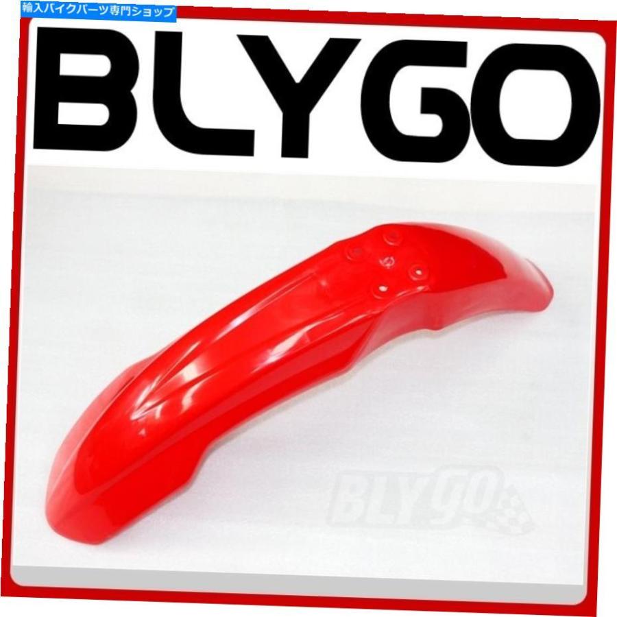 Front Fender 赤いプラスチックフロントホイールマッドガードフェンダーCRF 250ccスタイルピットトレイル汚れ自転車 RED Plastic Front Wheel Mud Gua