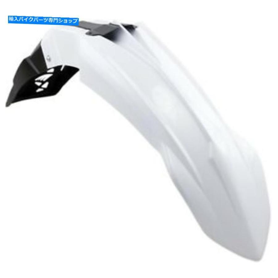 Front Fender Cycraサイクロライトフロントフェンダーホワイト＃1CYC-1463-42ヤマハフィット Cycra Cycralite Front Fender White #1CYC-1463-42 fits