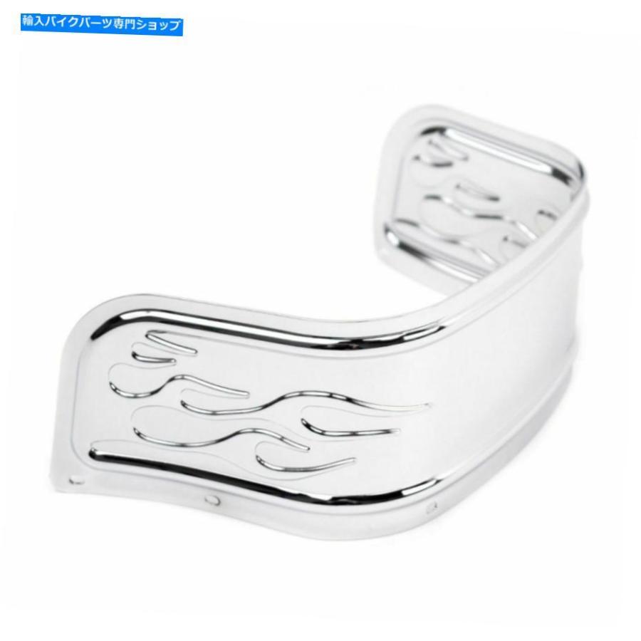 Front Fender クロム交換用フレームフェンダースカートTIPハーレーソフトトーリングエレクトラグライド Chrome Replacement Flamed Fender Skirt Tip