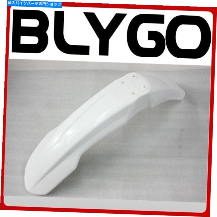 Front Fender ホワイトプラスチックフロントホイールマッドガードフェンダーCRF 250ccスタイルピットトレイル汚れ自転車 WHITE Plastic Front Wheel M